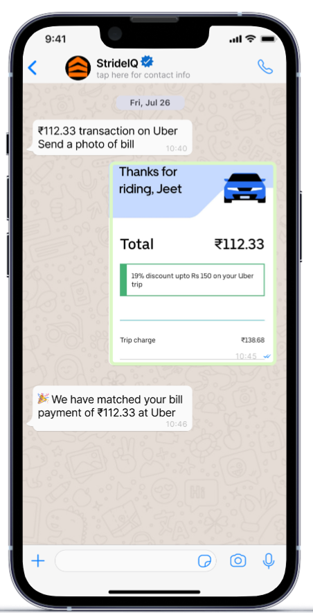 Submit expenses without lifting a finger